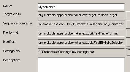 Project Template Dialog